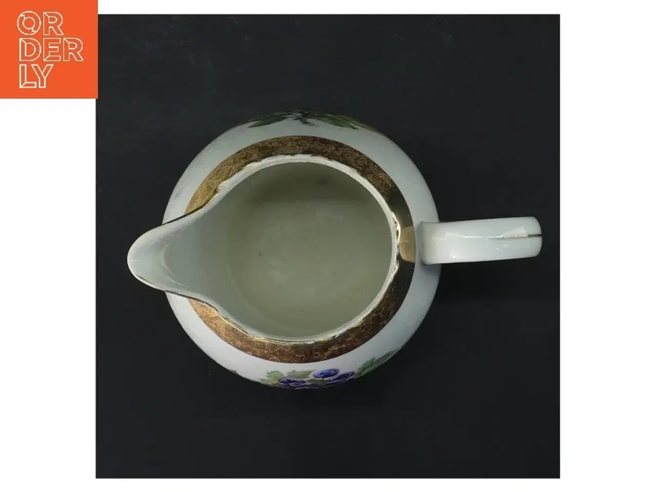 Billede 4 - Porcelænskande med frugtmotiv (str. 12 cm)