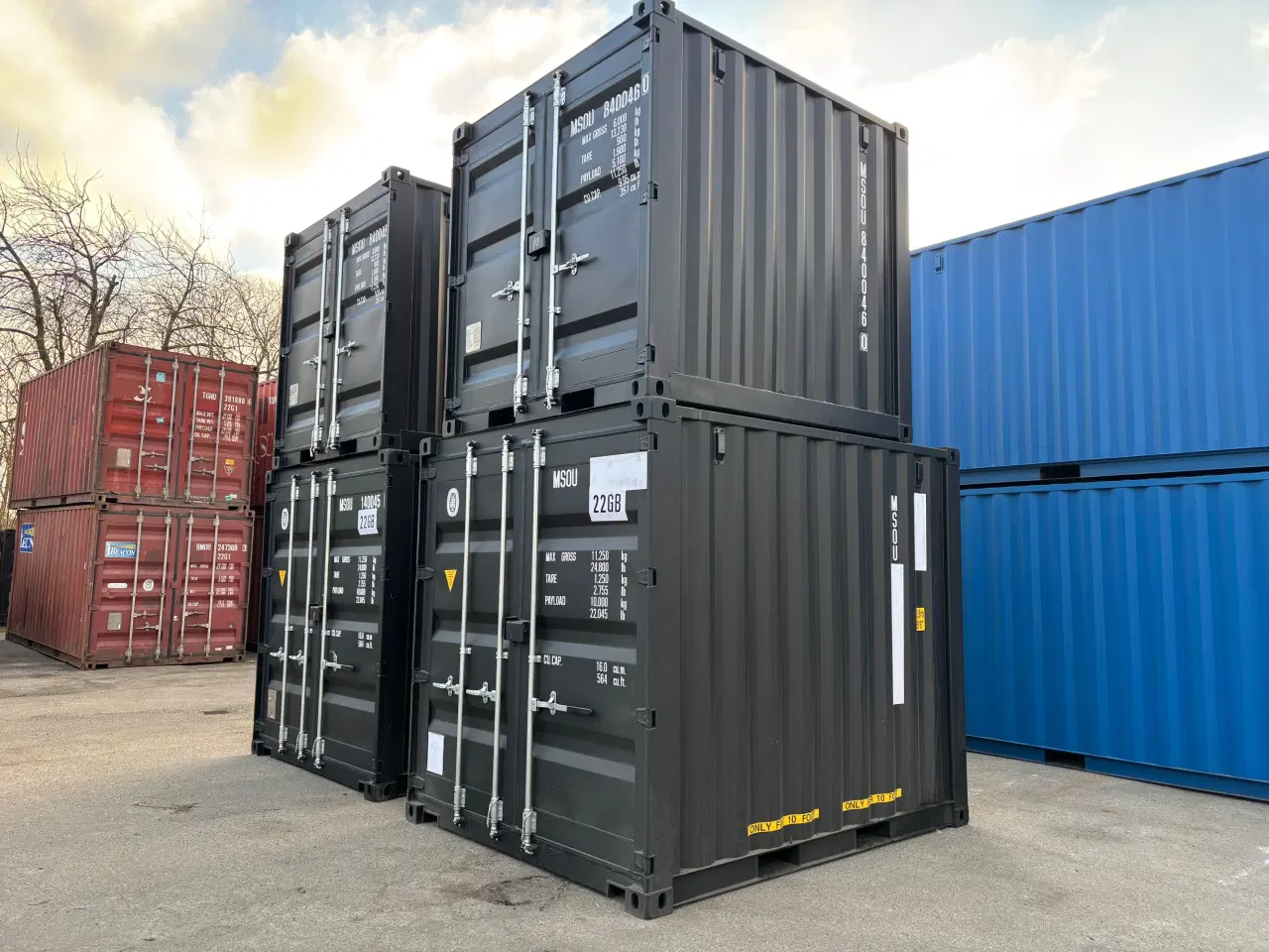 Billede 3 - Netop Ankommet 8 & 10 fods Container i flere farve