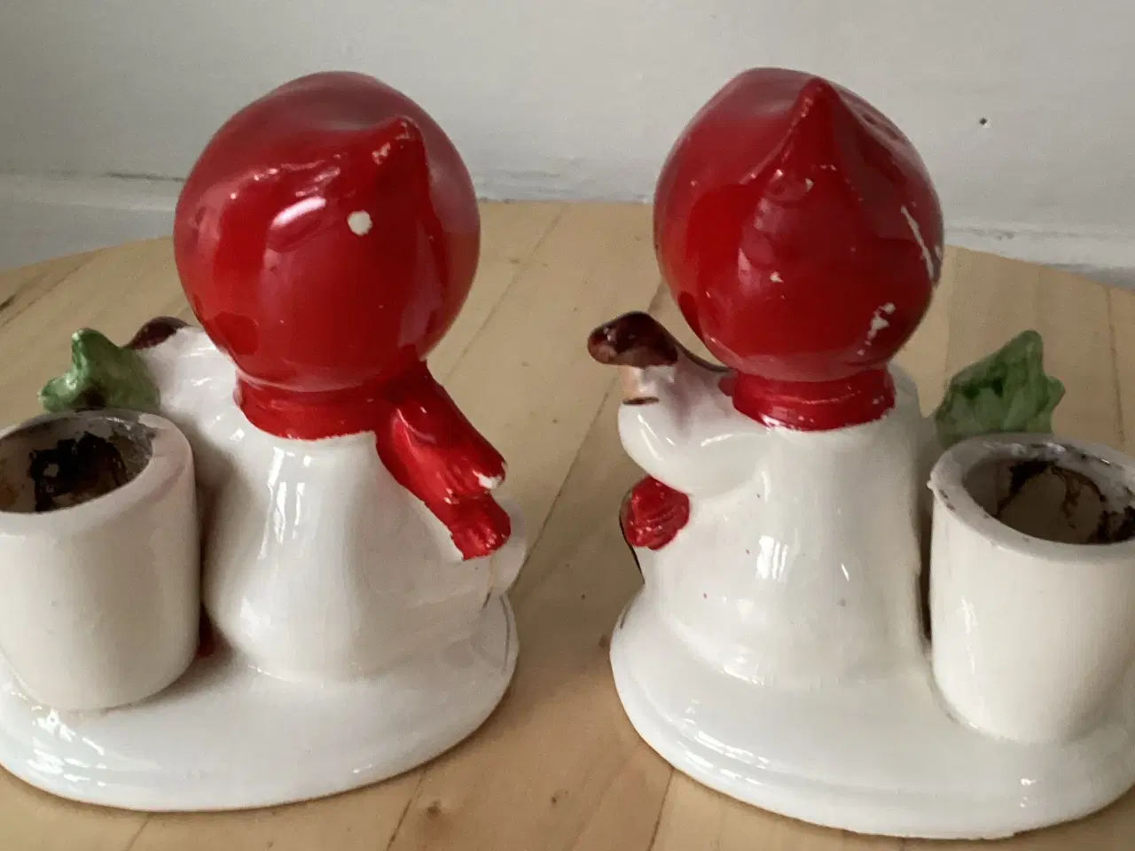 Billede 3 - 2 ældre porcelæns lysestager 