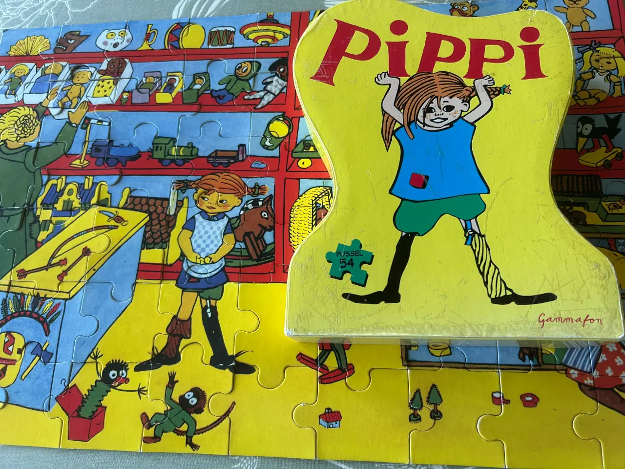 Billede 2 - Puslespil med Pipi Langstrømpe