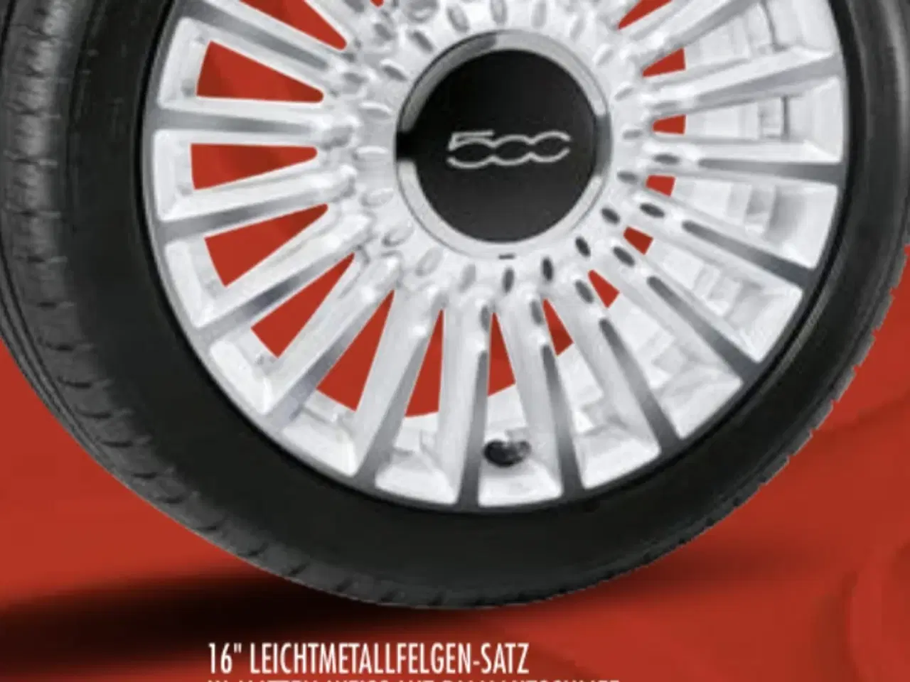 Billede 6 - Nye originale Fiat 500 16” fælge