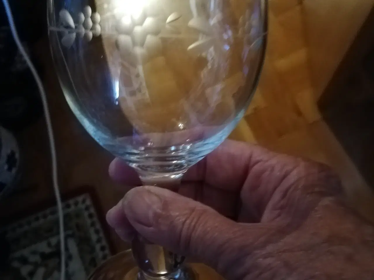 Billede 4 - 6 ballonglas med slibninger fra Holmegaard