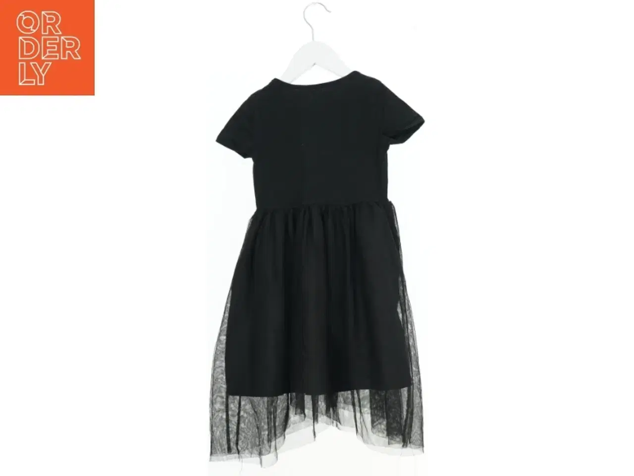 Billede 3 - Sort kjole med skeletdesign fra H&M (str. 110)