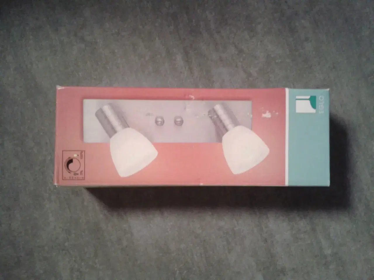 Billede 1 - Lampe i stål og glas