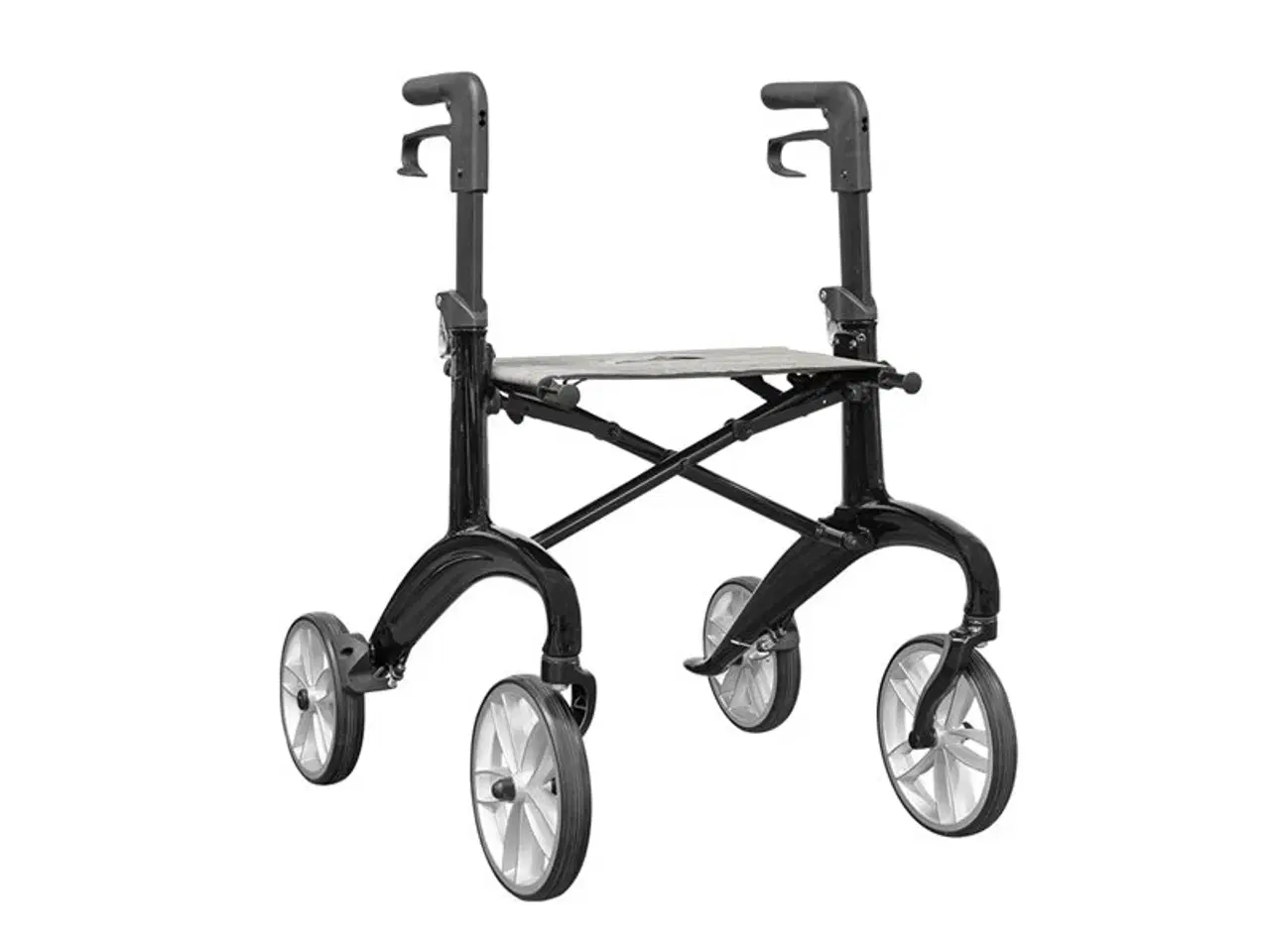 Billede 1 - Lindebjerg Rollator - HF-350 letvægts - SPAR 50% - Sort - Inkl. tilbehør