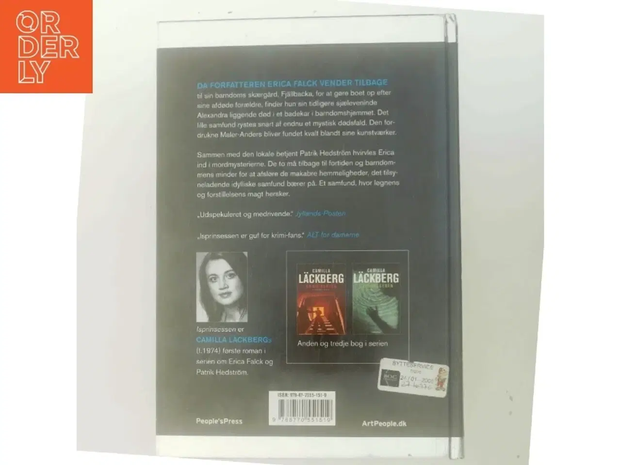 Billede 3 - Isprinsessen : kriminalroman af Camilla Läckberg (Bog)