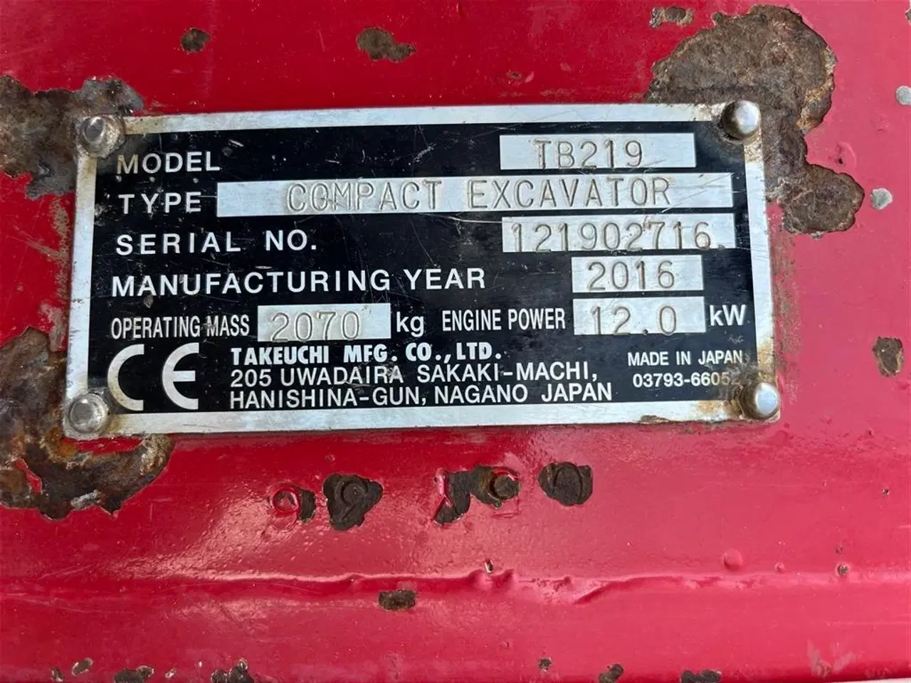 Billede 11 - Takeuchi TB 219 Dobbel prop. Powertilt + 3skovle