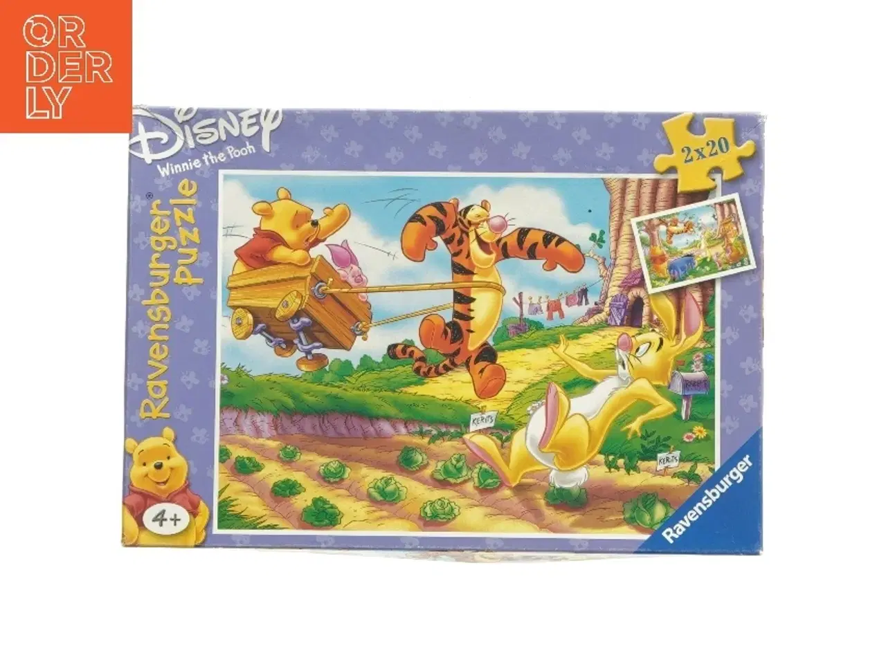 Billede 1 - Disney Winnie the Pooh puslespil 2x20 brikker (str. 2 x 20 brikker)