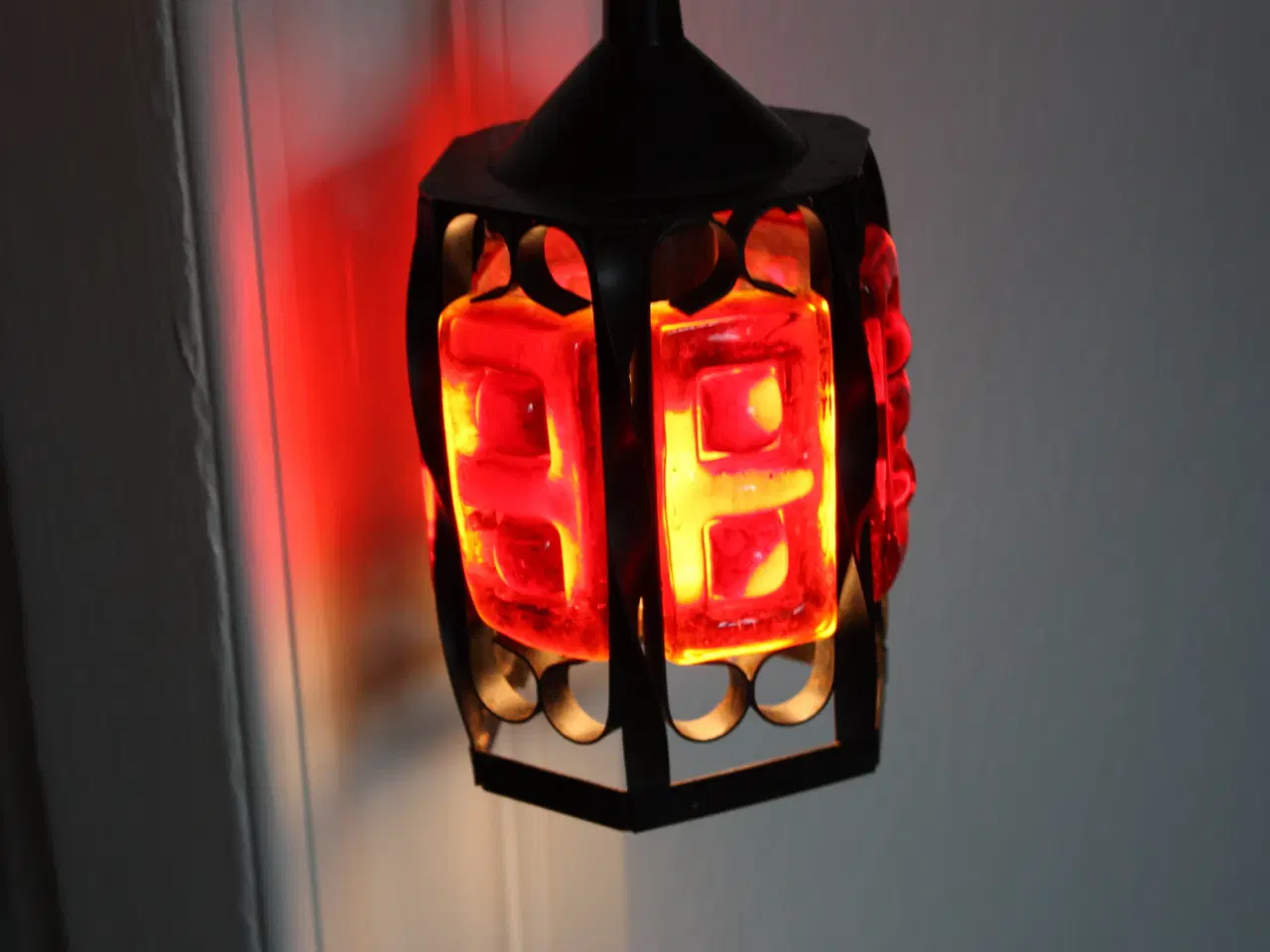 Billede 1 - Alvesta Svensk Design glas lampe højde 19 cm
