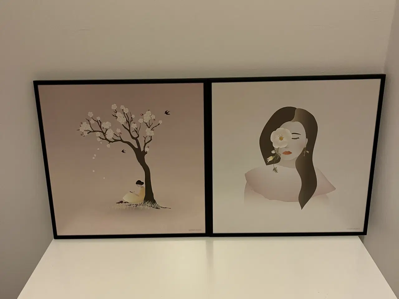 Billede 1 - 2 stk. plakater inkl. ramme fra vissevasse 