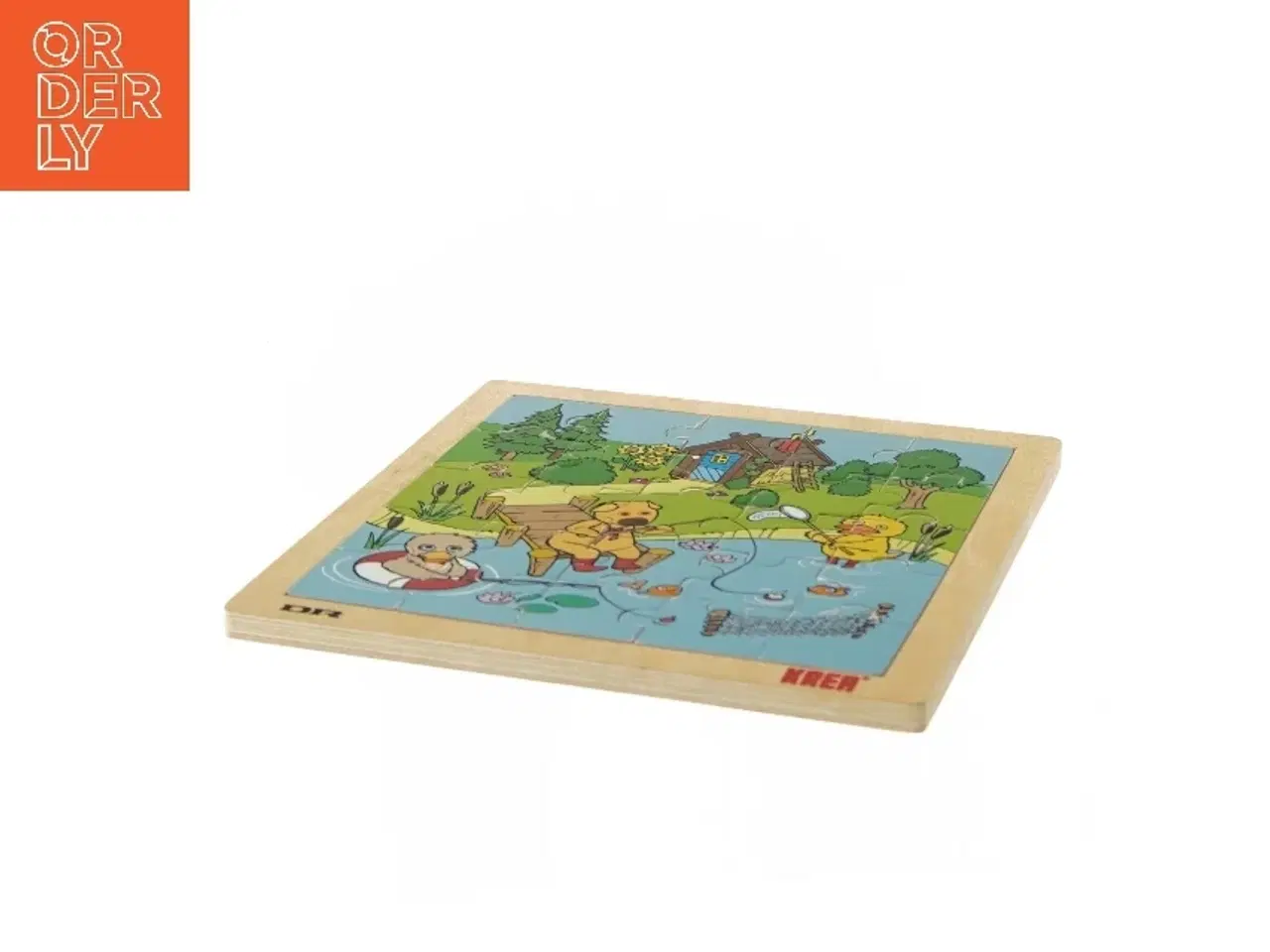 Billede 2 - Træpuslespil med naturmotiv fra DR (str. 22,5x22,5 cm)