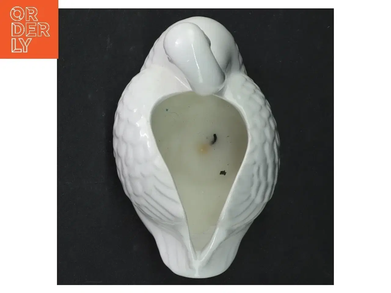 Billede 4 - Svaneformet keramiklysestage