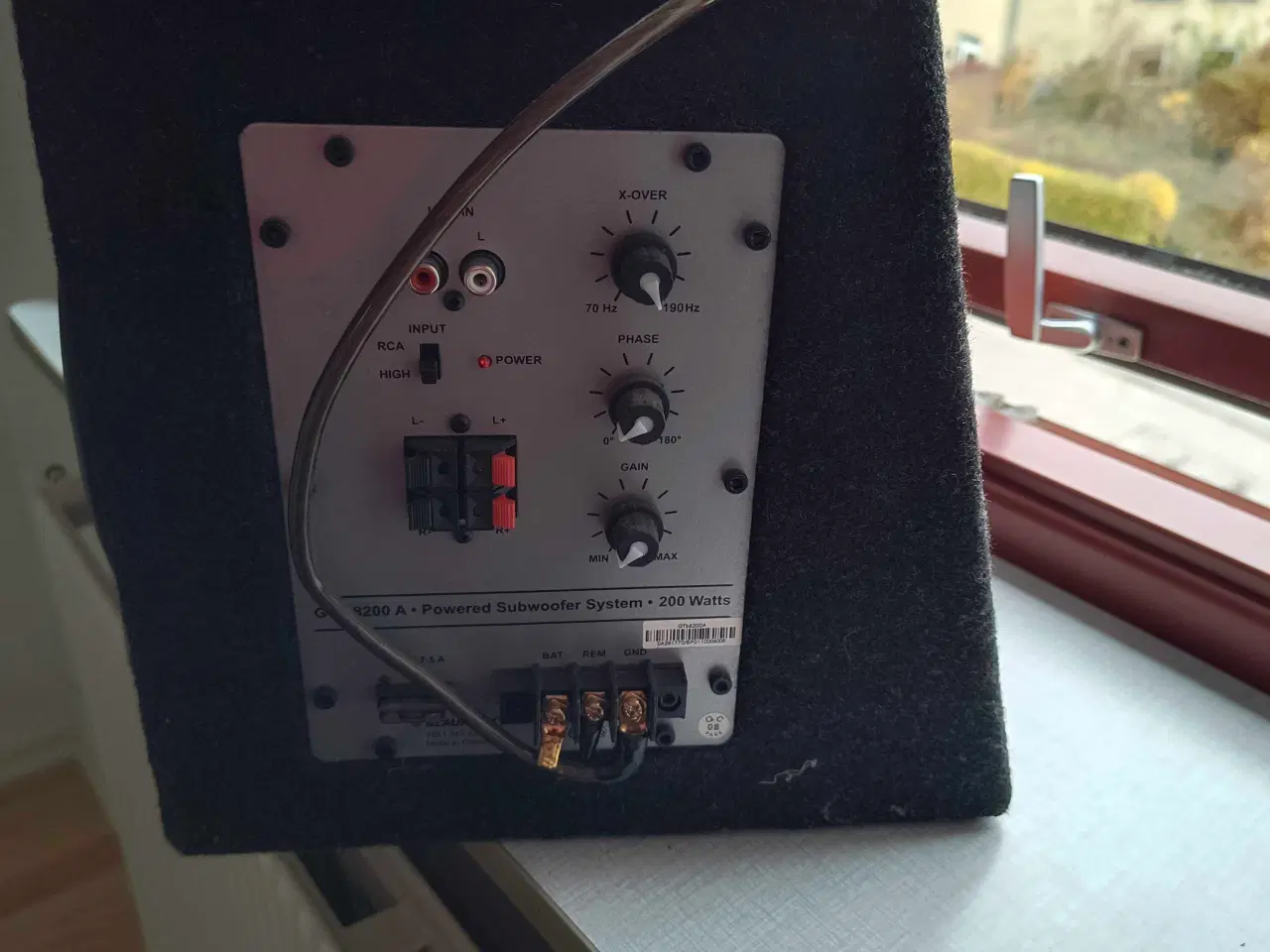 Billede 2 - Blaupunkt GTb 8200-A aktiv subwoofer til bil 200w