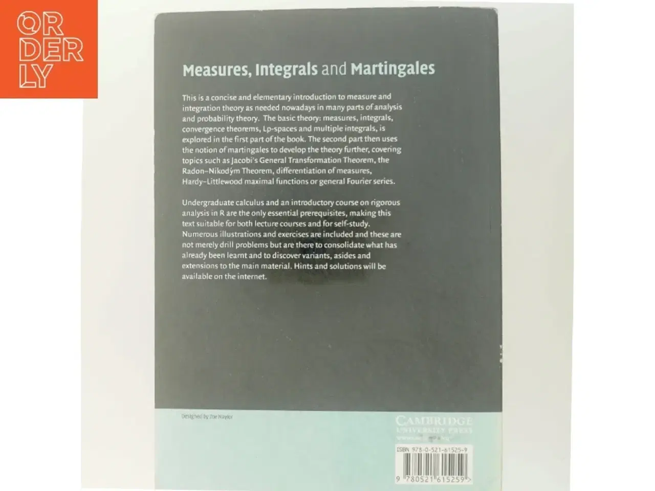 Billede 3 - Measures, integrals and martingales (Bog)