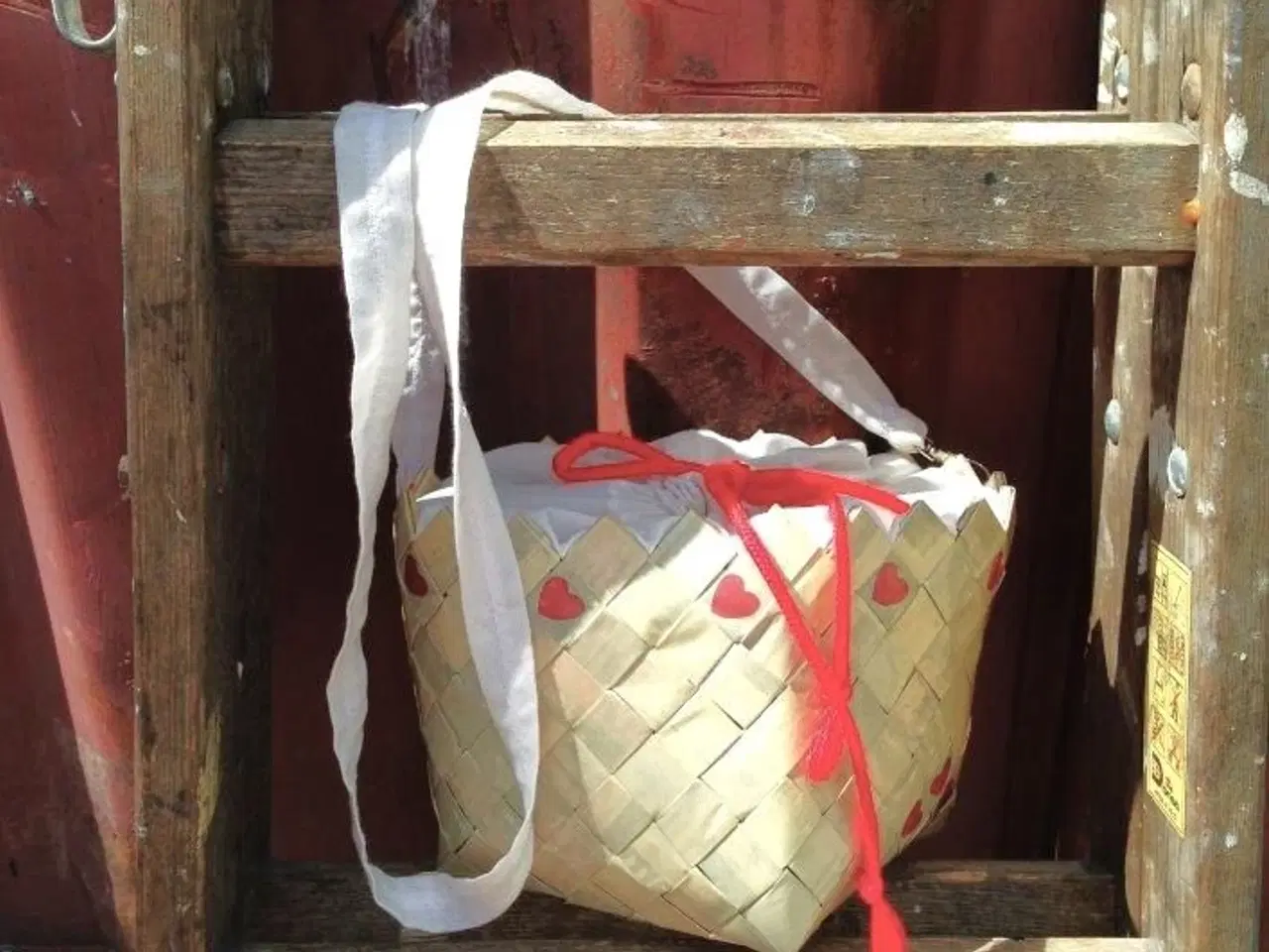 Billede 2 - Håndlavet hjertetaske - valentinsgave til kæresten