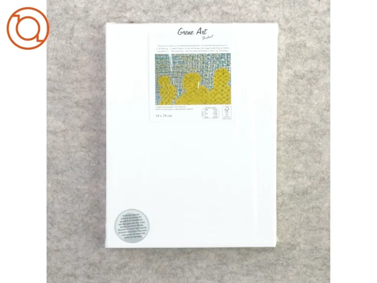 Billede 1 - Lærred fra Søstrene Grene (str. 24 x 18 cm)