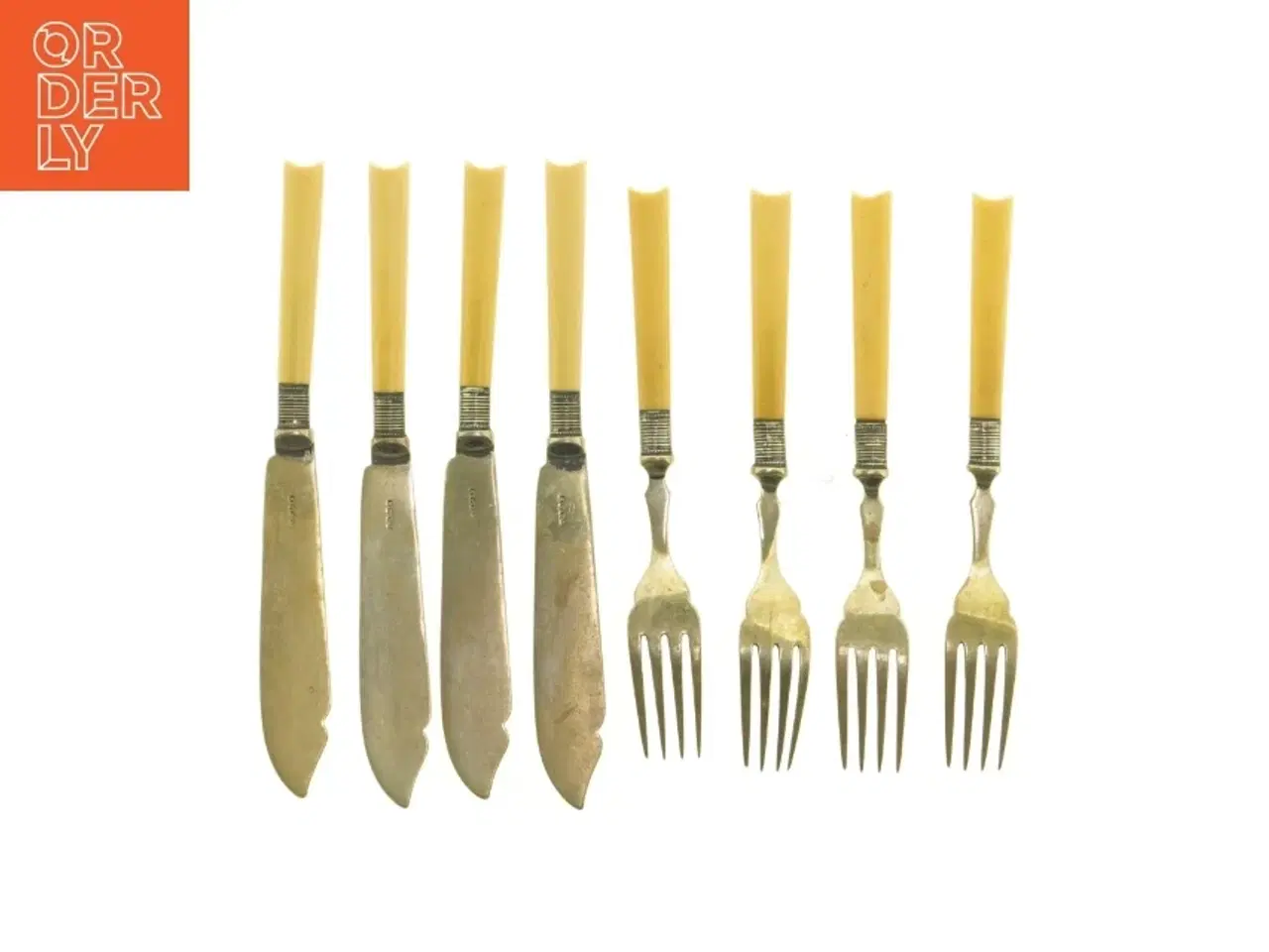 Billede 6 - Vintage sølvtøj fiske bestiksæt (str. 18 cm og 20 cm)