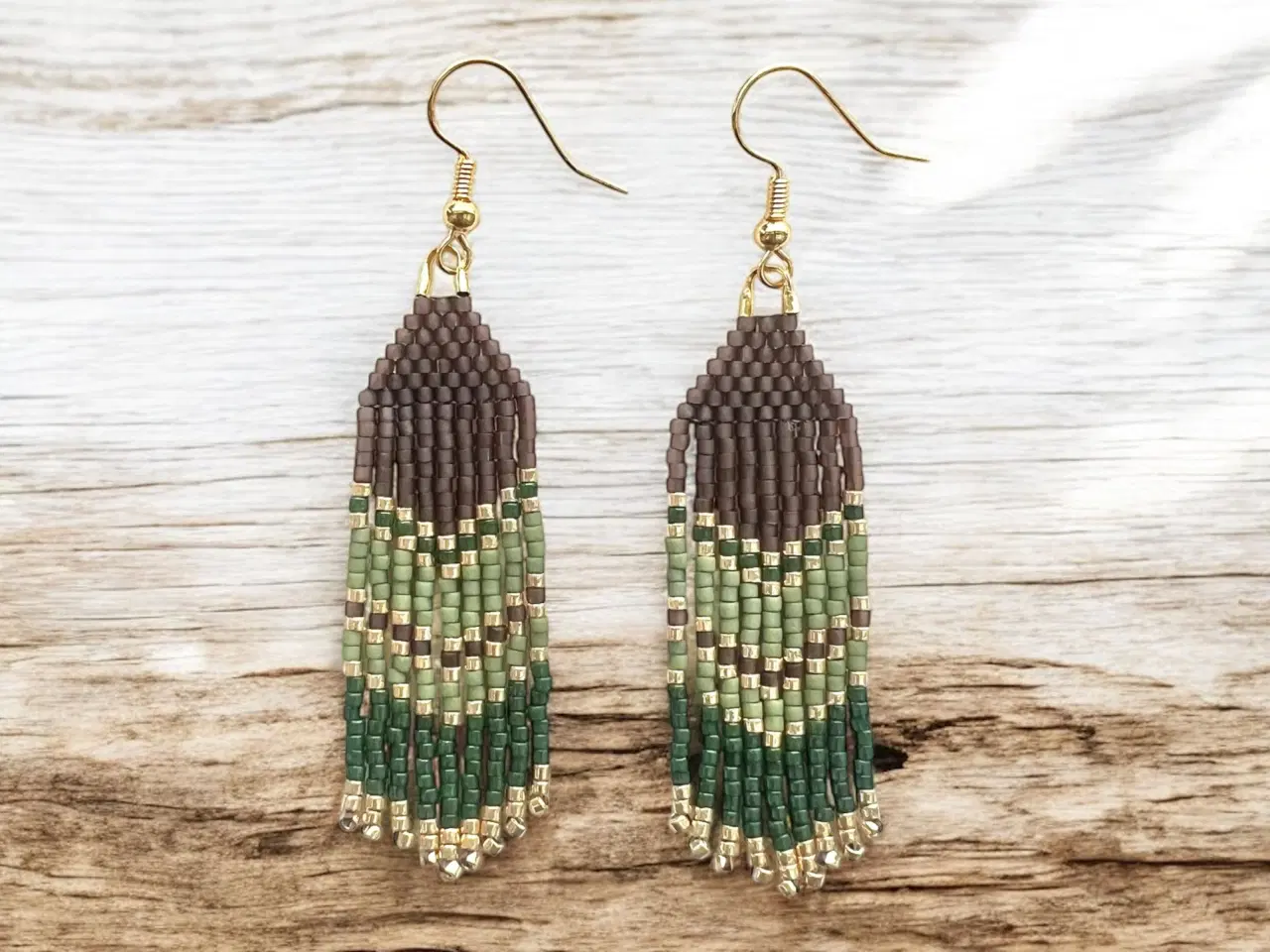 Billede 1 - Grønlandske øreringe, håndlavede 