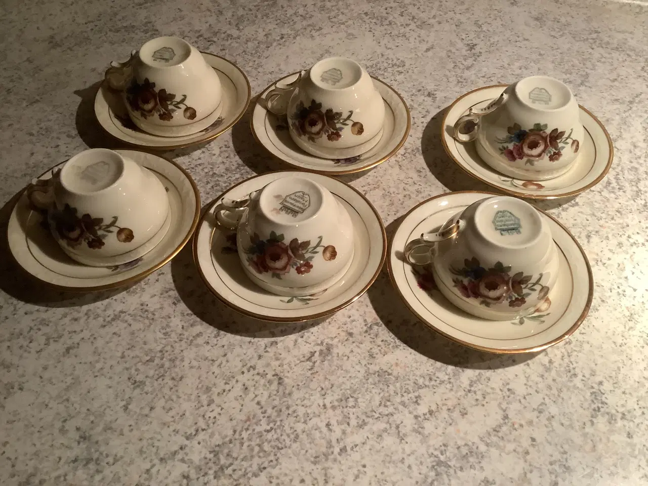 Billede 1 - Københavns Porcelæns maleri helt nyt moccasæt 