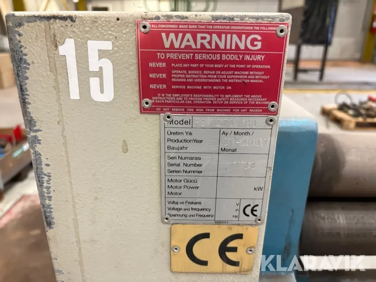 Billede 11 - Pladevalse Scantool RS 1270/90