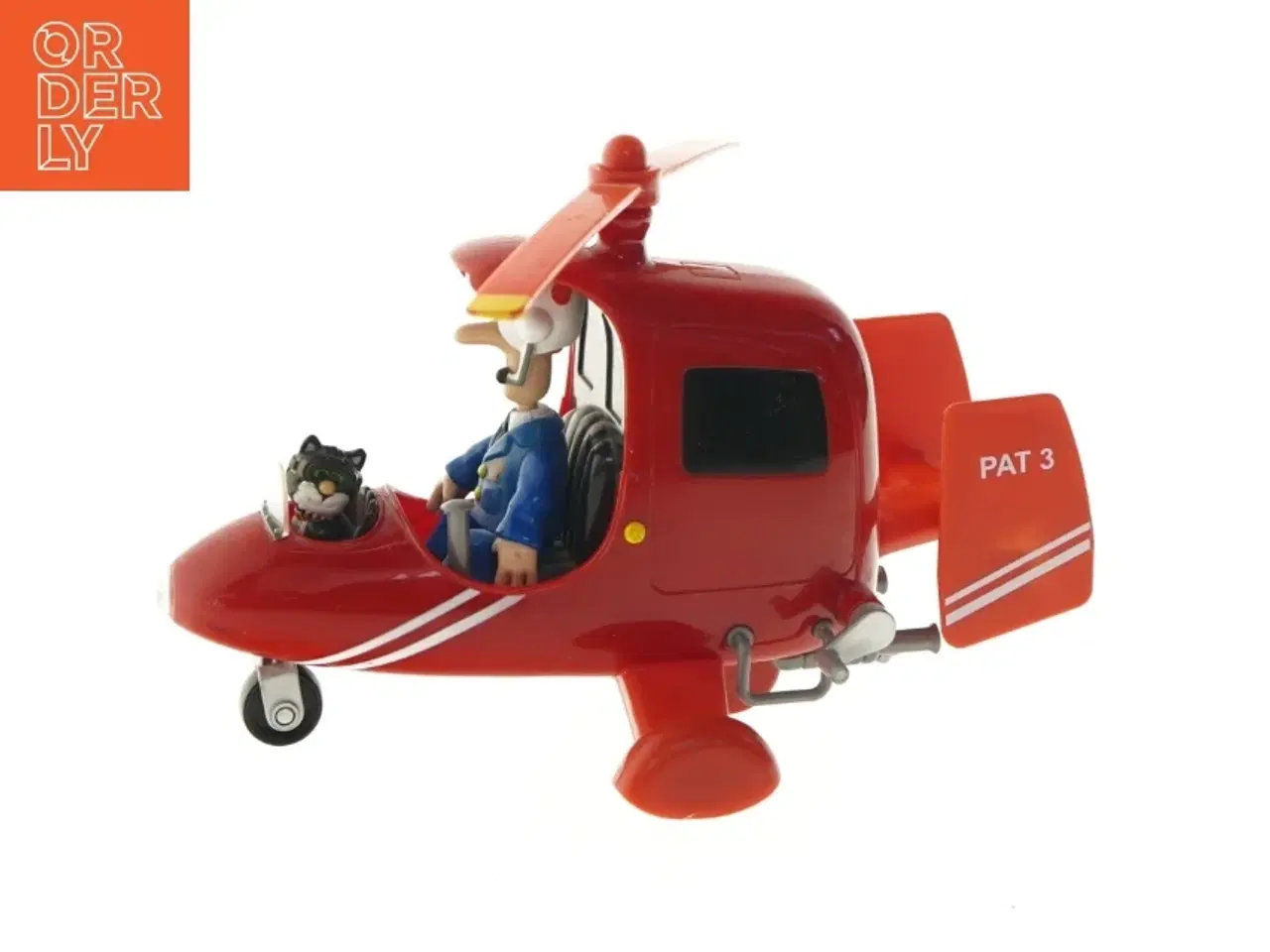 Billede 1 - Legetøjshelikopter med figur (str. 26,5 cm)