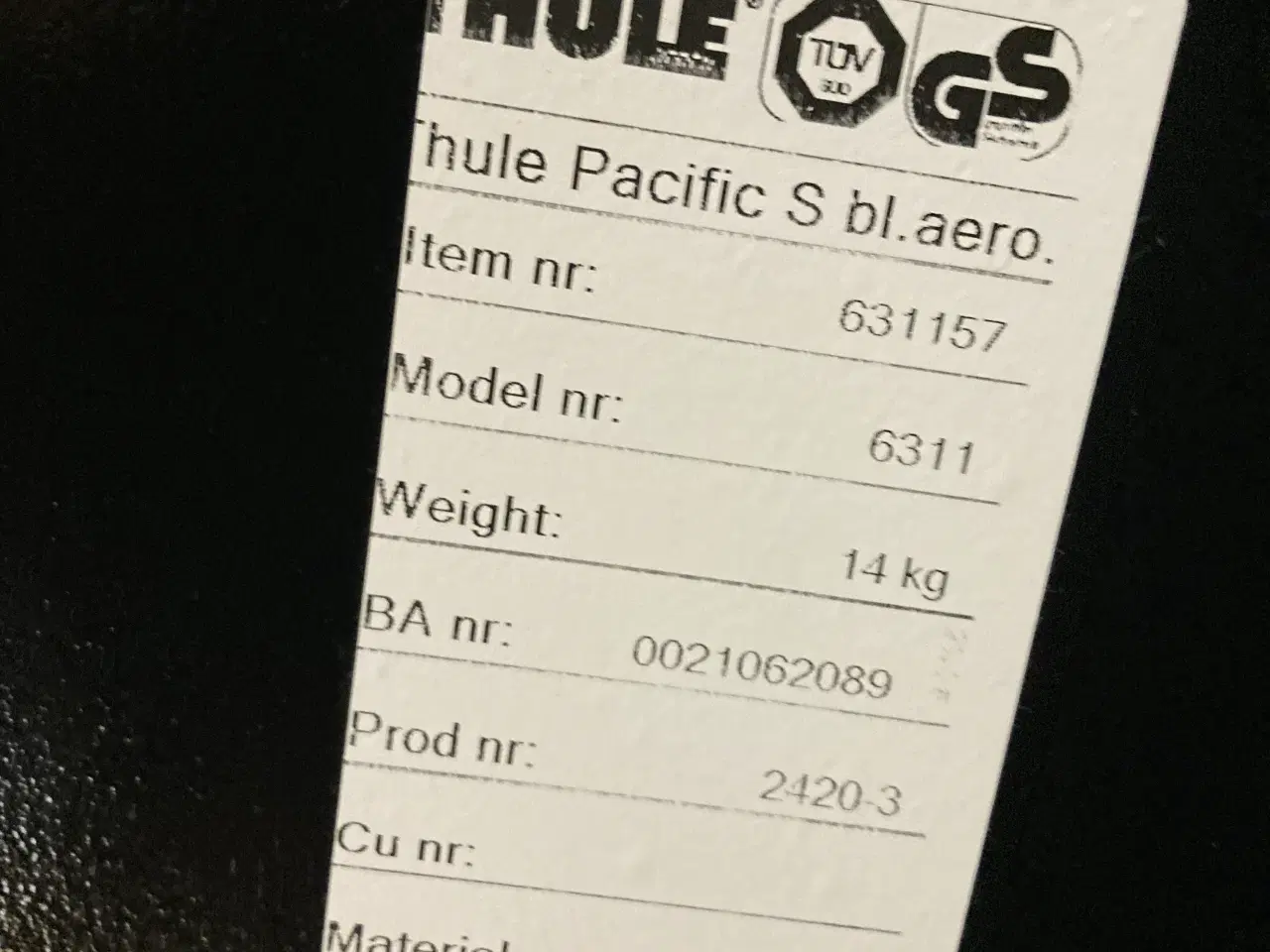 Billede 4 - Thule tagboks sælges