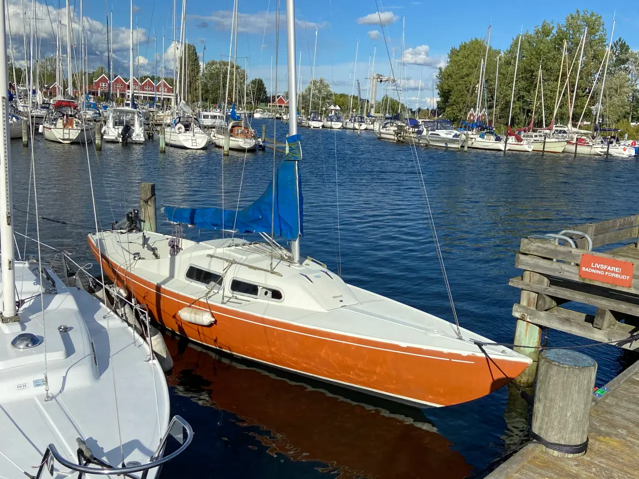 Billede 3 - Ældre sejlbåd, med havneplads i Vallensbæk