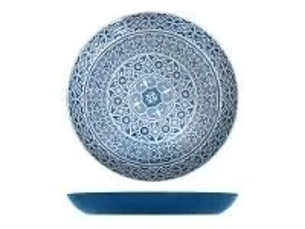 Billede 1 - 8 stk. Skål melamin blå 380 mm 3,5 ltr Marrakesh