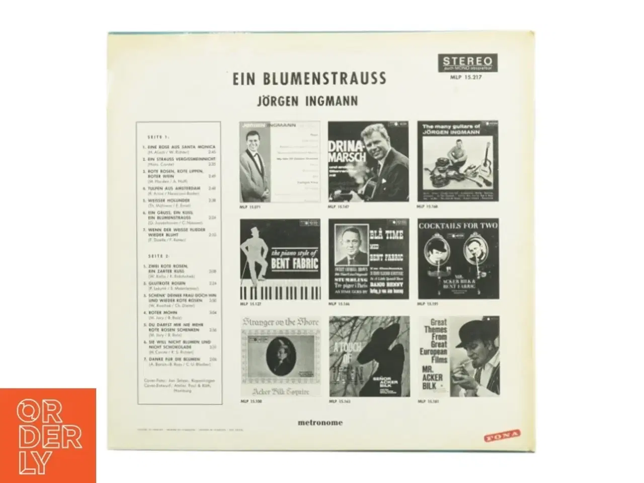 Billede 4 - Jørgen Ingmann LP &#39;Ein Blumenstrauss&#39; (str. 31 x, 31 cm)