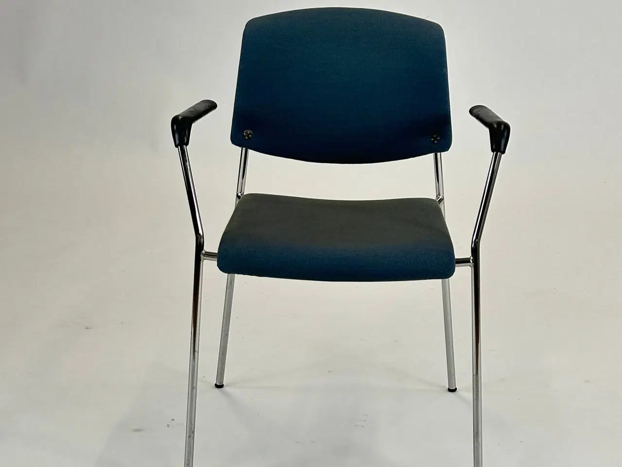 Billede 3 - Magnus Olesen Pause Stol – Blå med Krom Stel