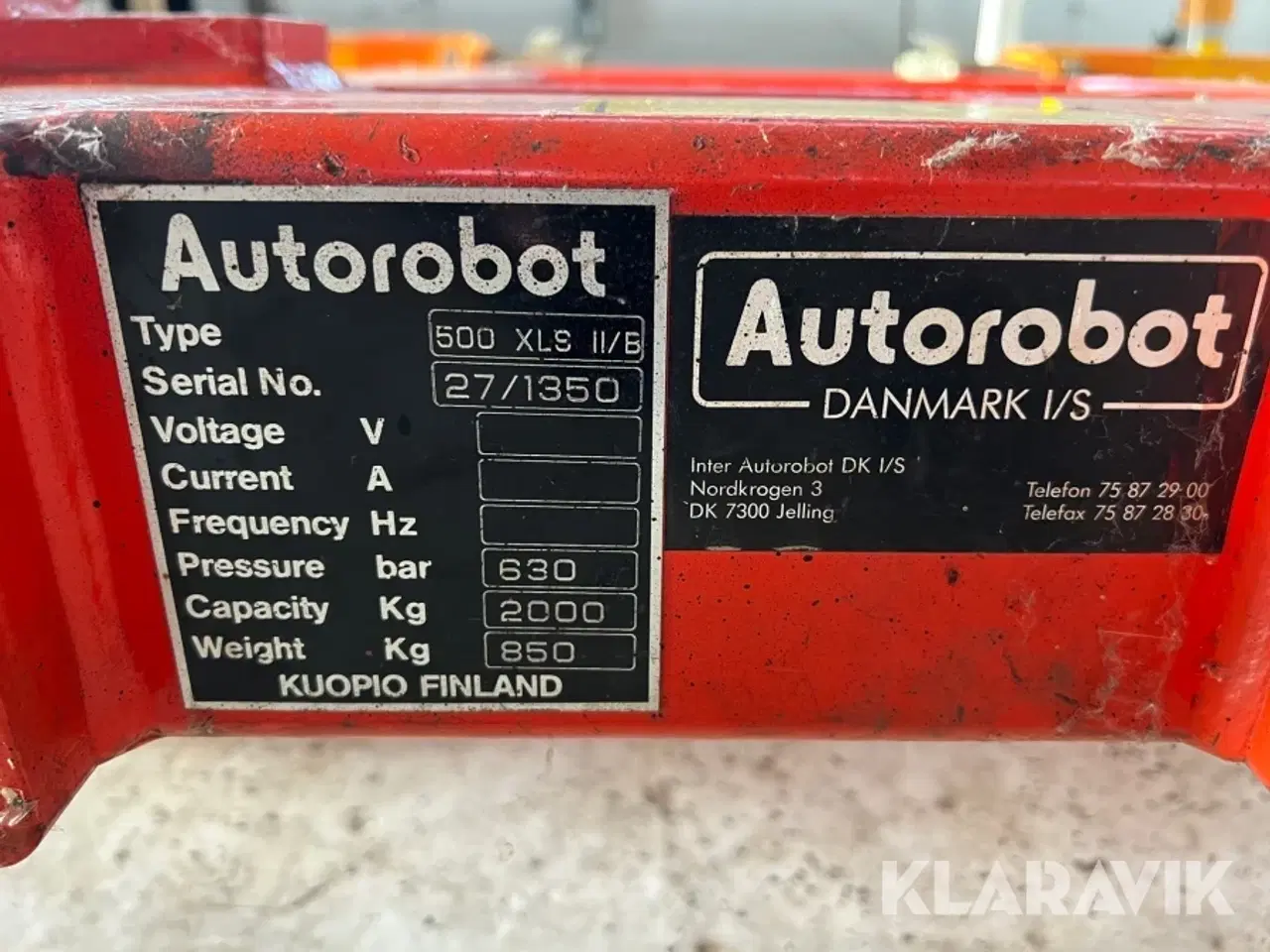 Billede 5 - Opretterbænk med dozer Autorobot XLS