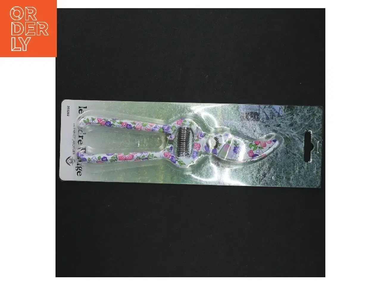 Billede 1 - grænsaks med blomstermotiv