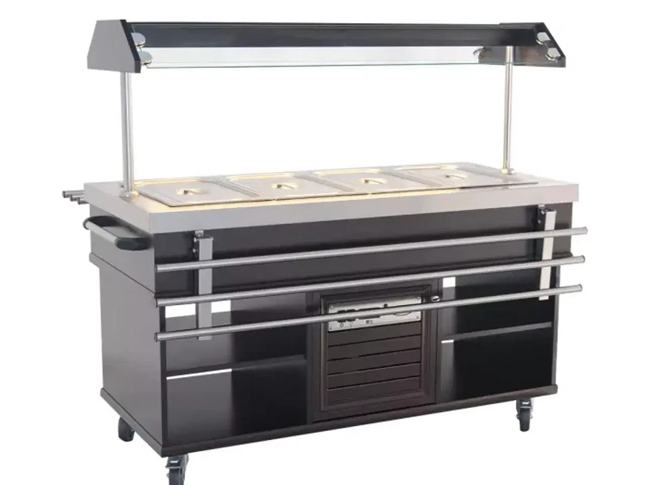 Billede 4 -  Kølebuffet GN 4/1 Mahogni – Statisk Køl & LED