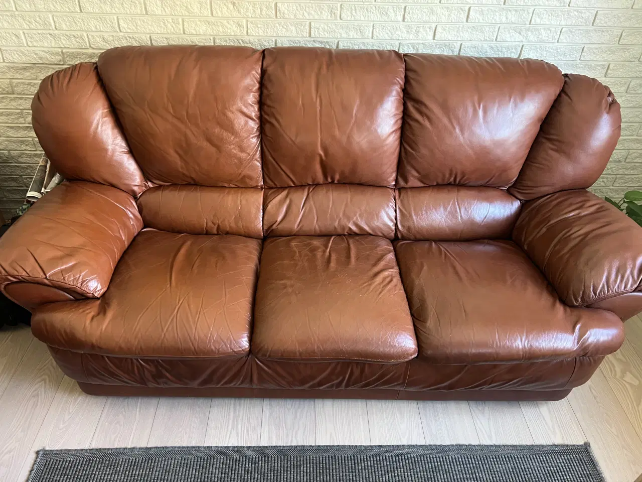 Billede 3 - Læder sofasæt 2+3 personers