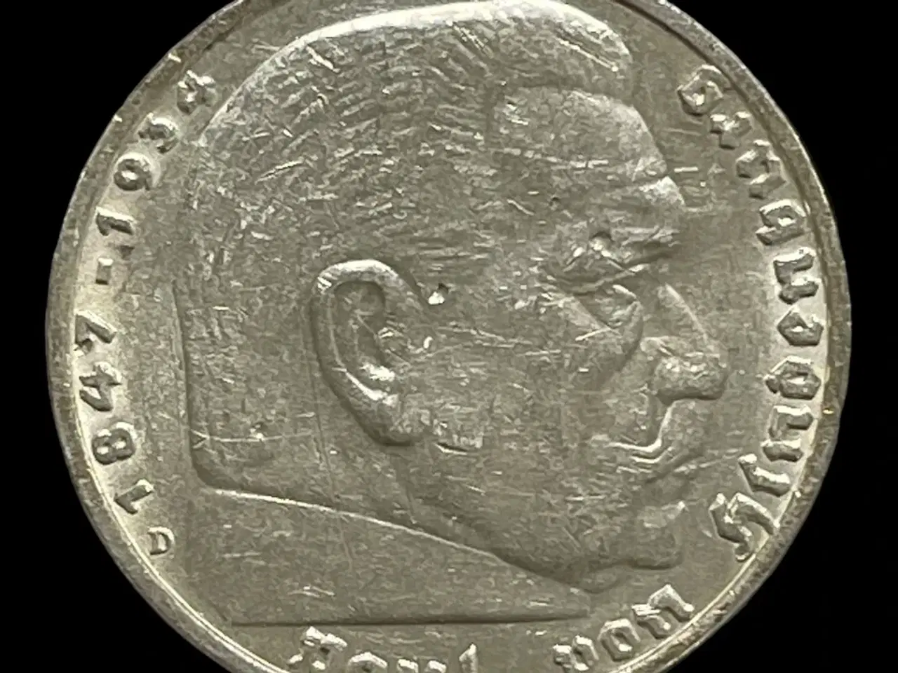 Billede 1 - 5 Reichsmark 1936 D