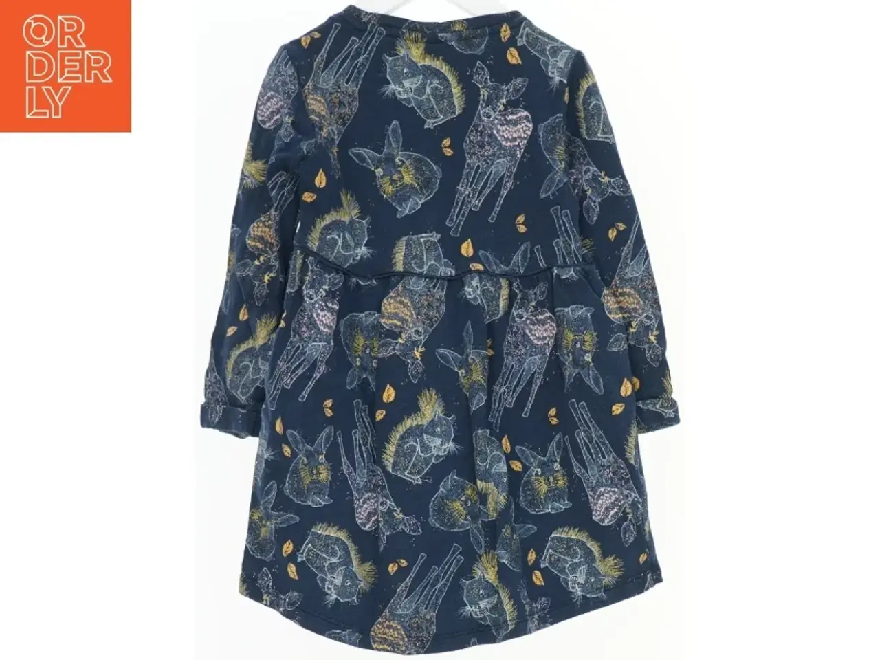 Billede 2 - Langærmet kjole med skovens dyr og gyldne detaljer fra Name It (str. 98)