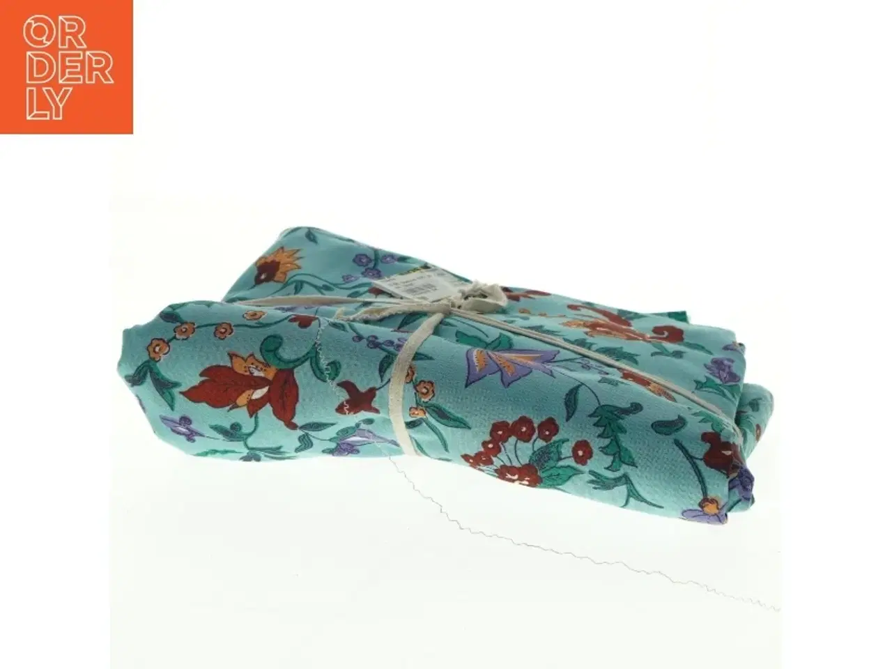 Billede 2 - Blomstret bomuld (str. 155 cm x 420 cm)