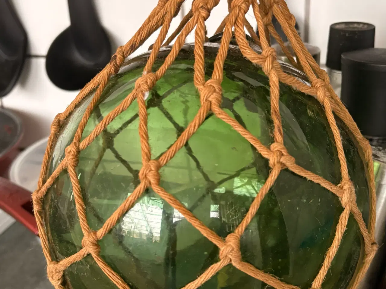 Billede 1 - Gl. glas fiskekugle