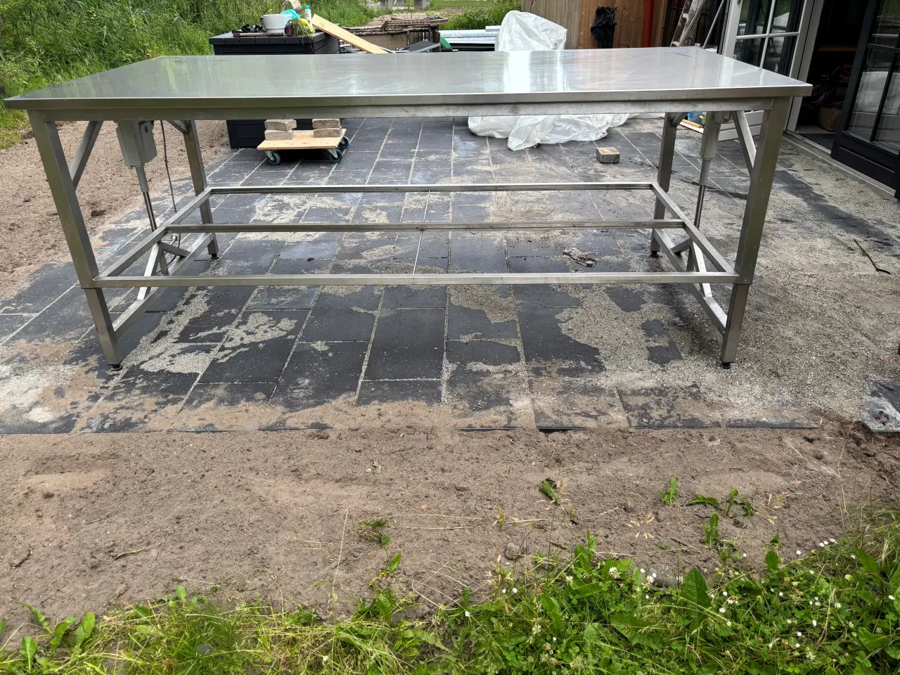 Billede 2 - Hævesænkebord i stål 120x240