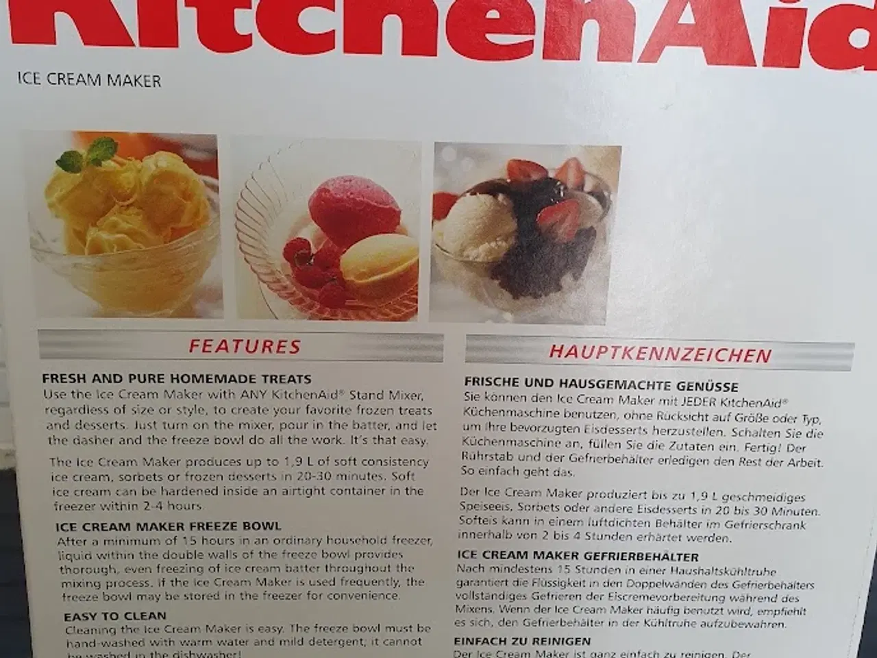Billede 4 - Skål til isfremstilling, Kitchen Aid, ubrugt