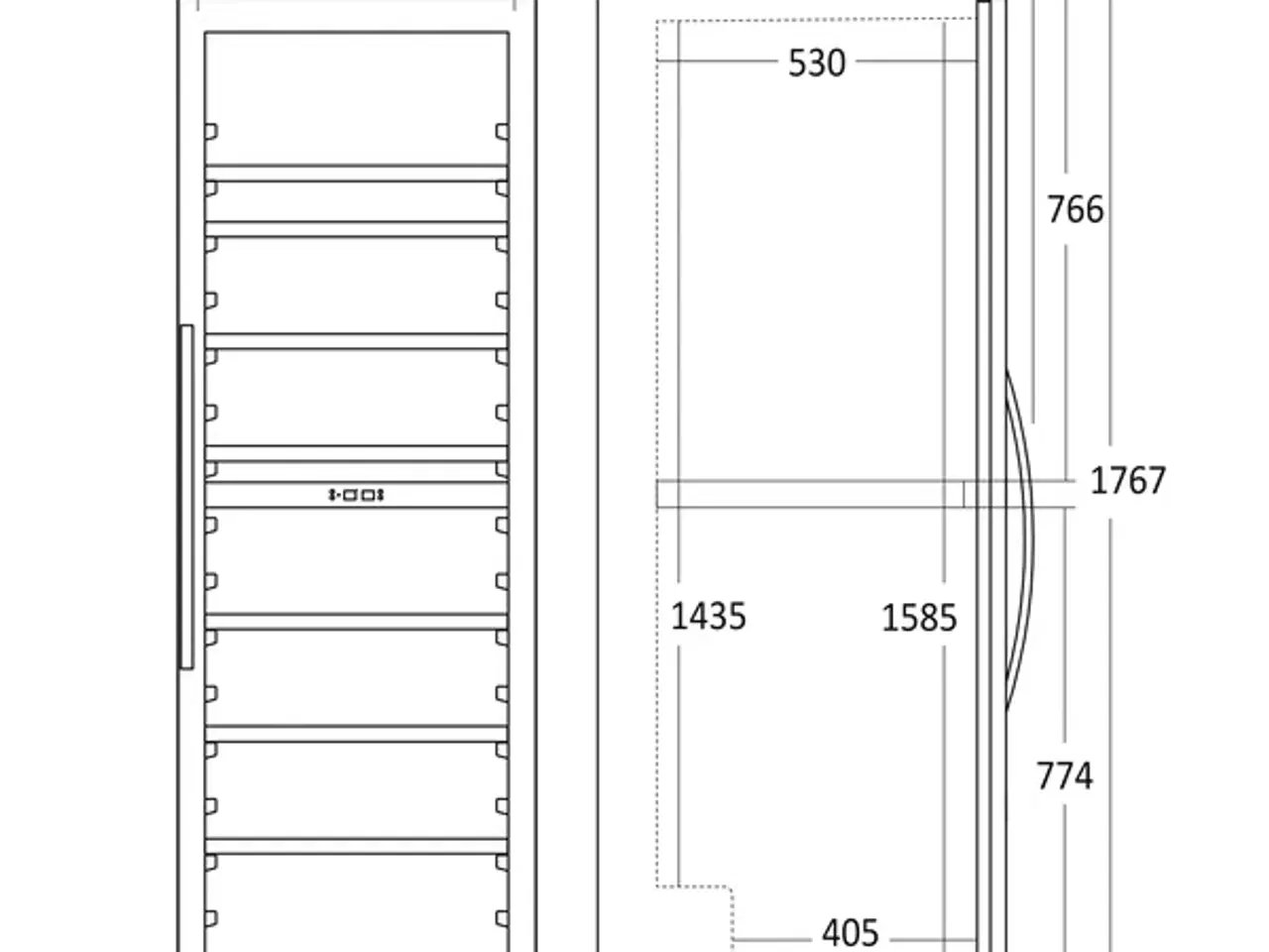 Billede 5 - Scandomestic Vinkøleskab 457 L – SCSV124X