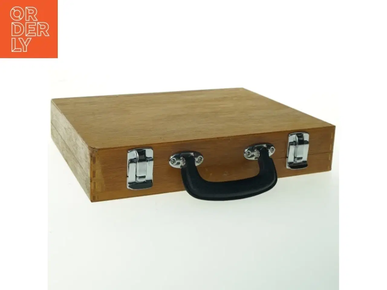 Billede 2 - Ubrugt træmalerkasse med palette (str. 33,5x25x6,5 cm)