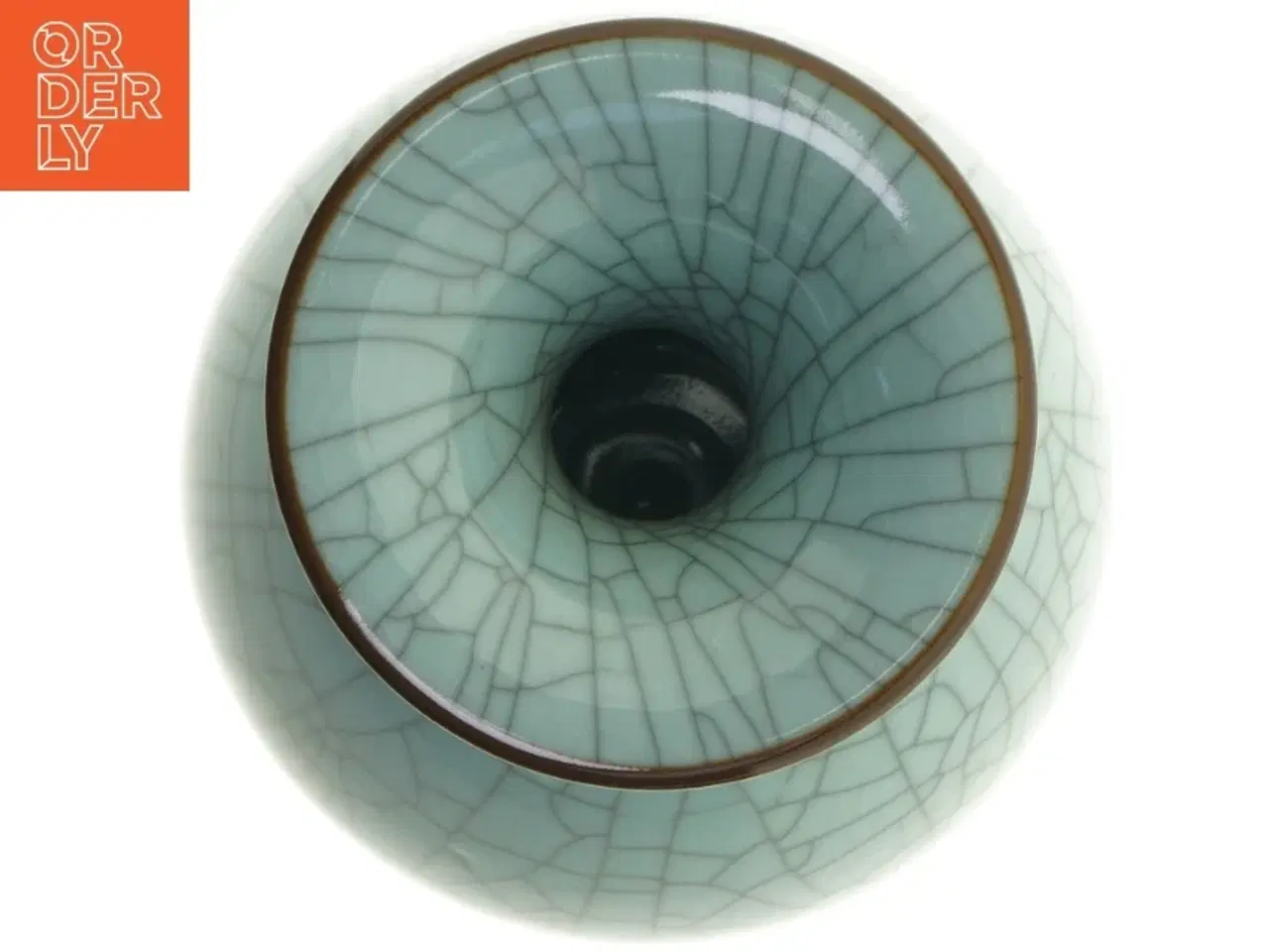 Billede 4 - Stor vase med krakeleret effekt (str. 32 cm)