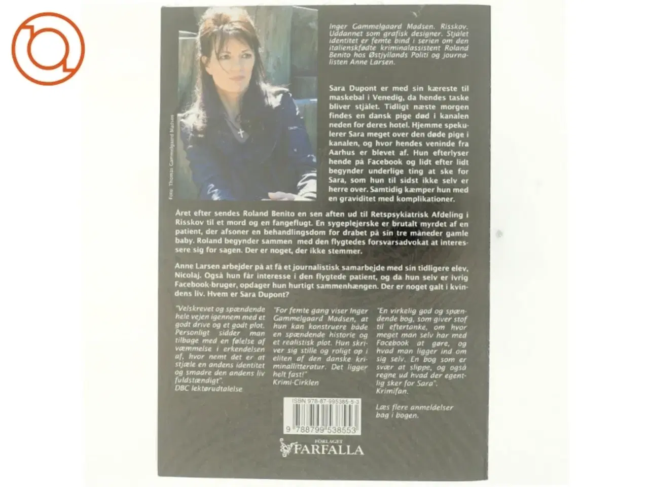 Billede 3 - Stjålet identitet : kriminalroman af Inger Gammelgaard Madsen (Bog)