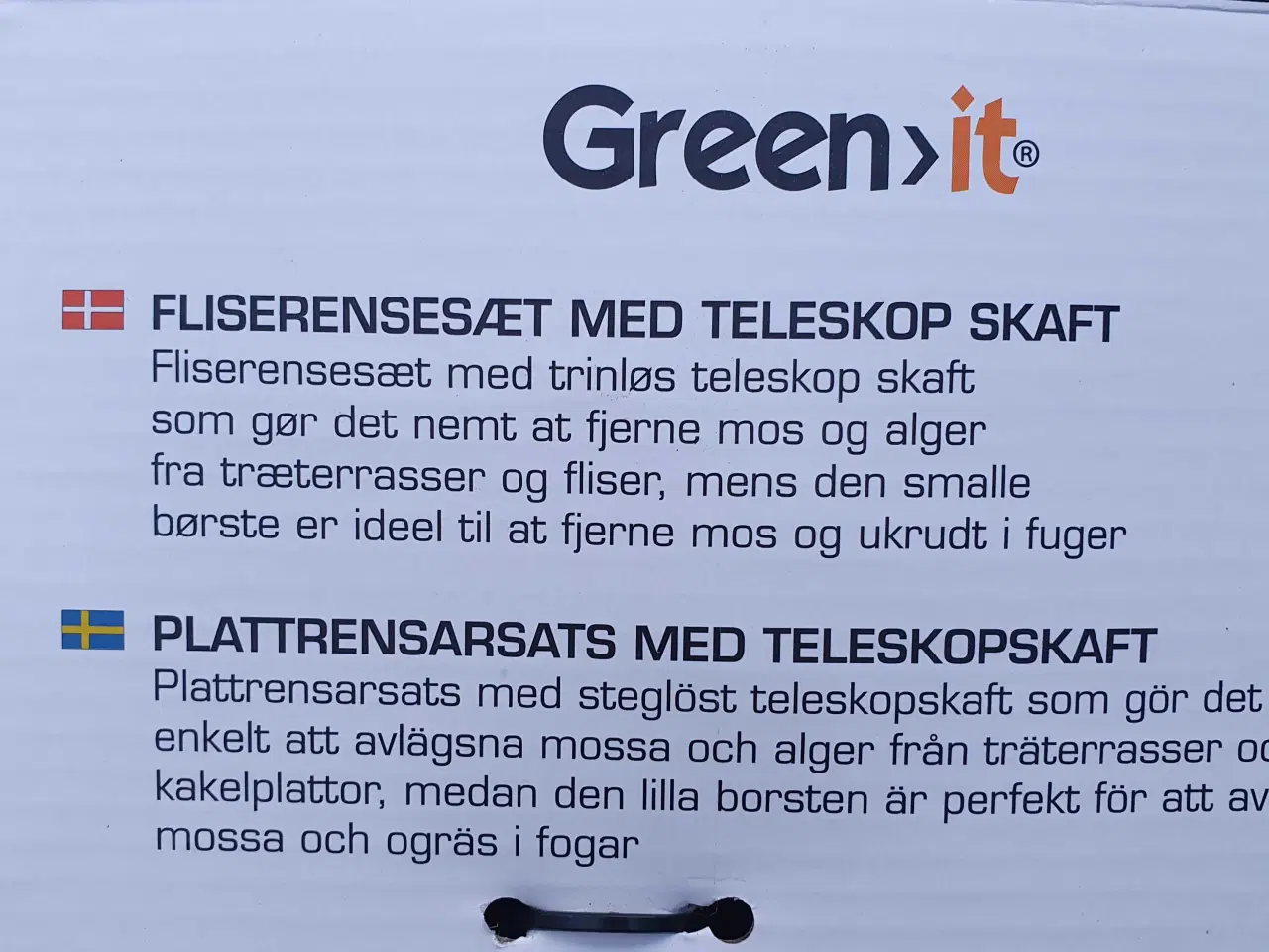 Billede 6 - Green>it fliserensesæt m/teleskopskaft 3 dele