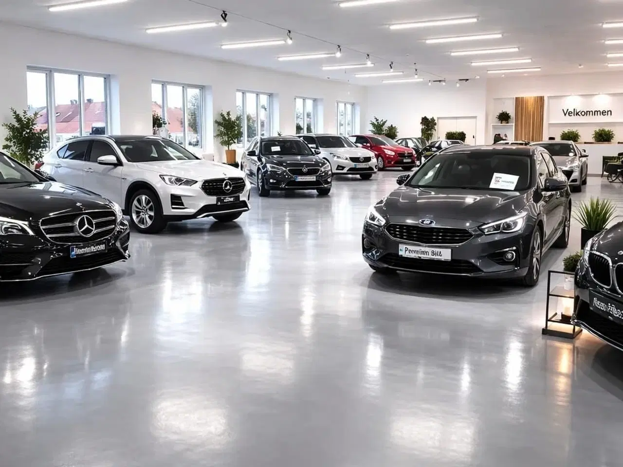 Billede 1 - 370 m² bilhus med værksted og udstilling – synligt placeret på Østfyn