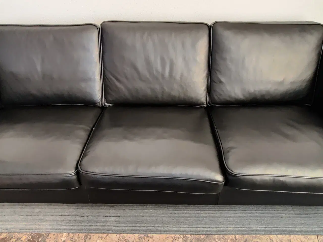 Billede 1 - Lædersofa