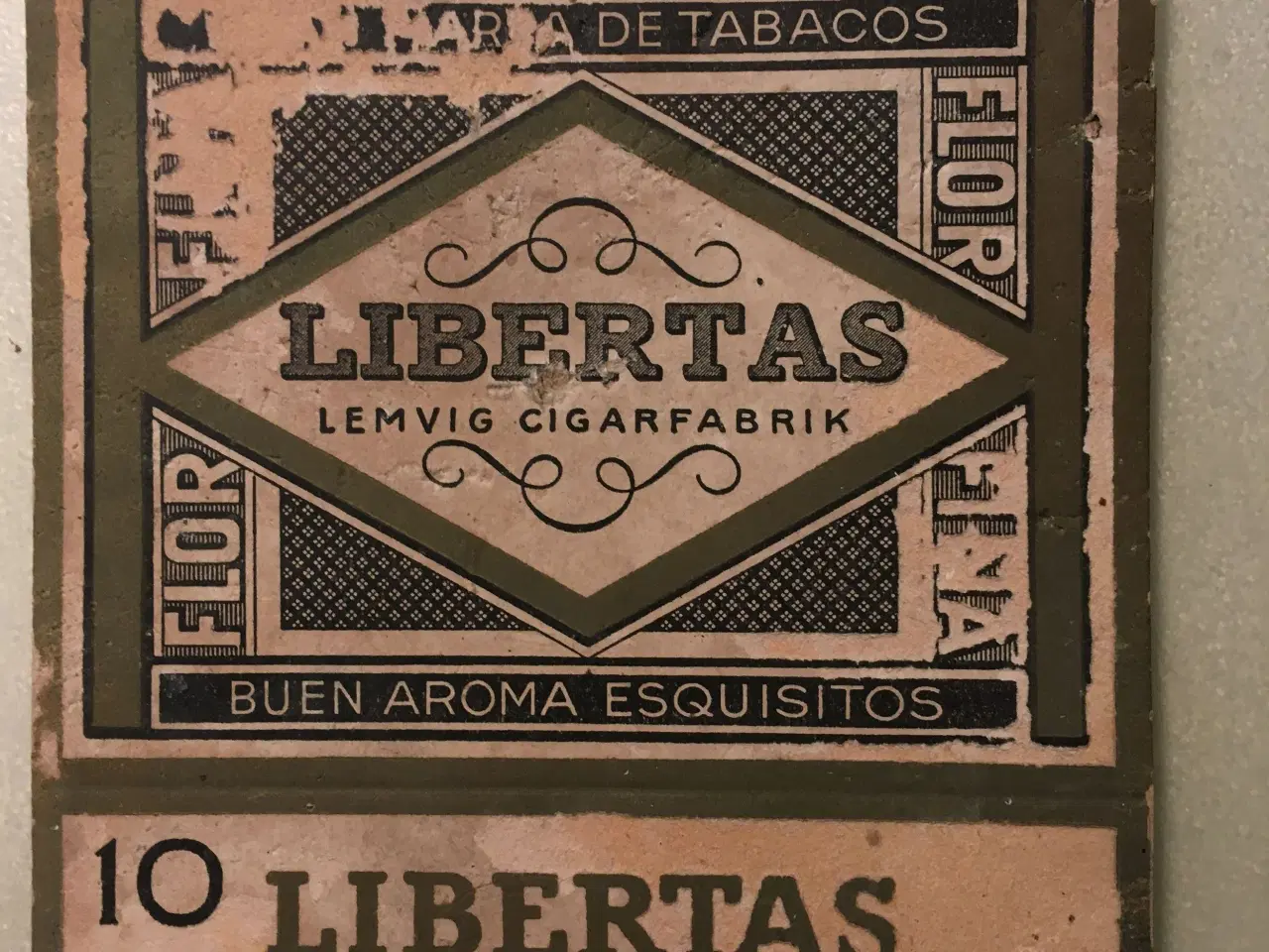 Billede 1 - Libertas Lemvig Cigar æske omslag