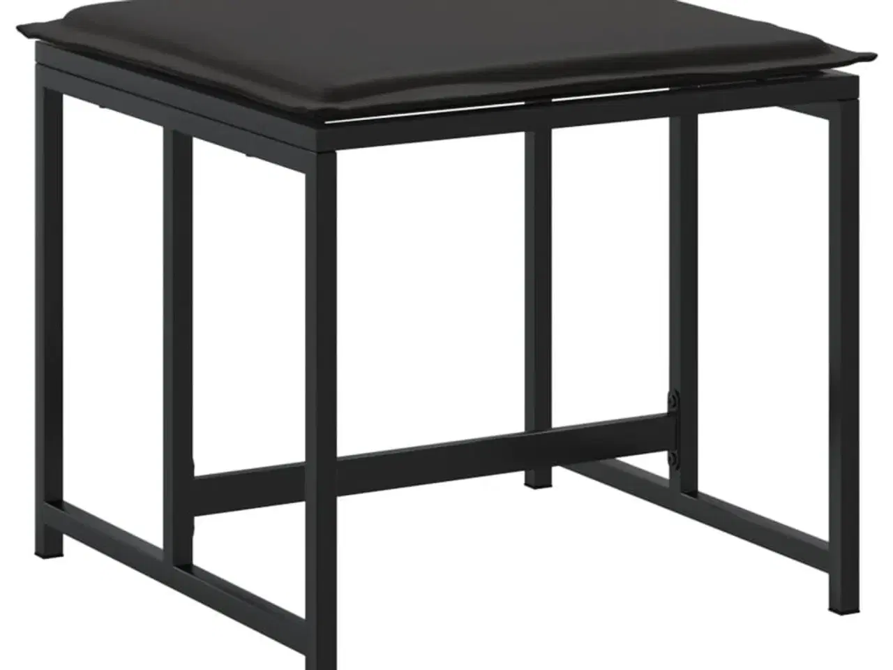 Billede 7 - Haveskamler 4 stk. med hynder stål og textilene sort