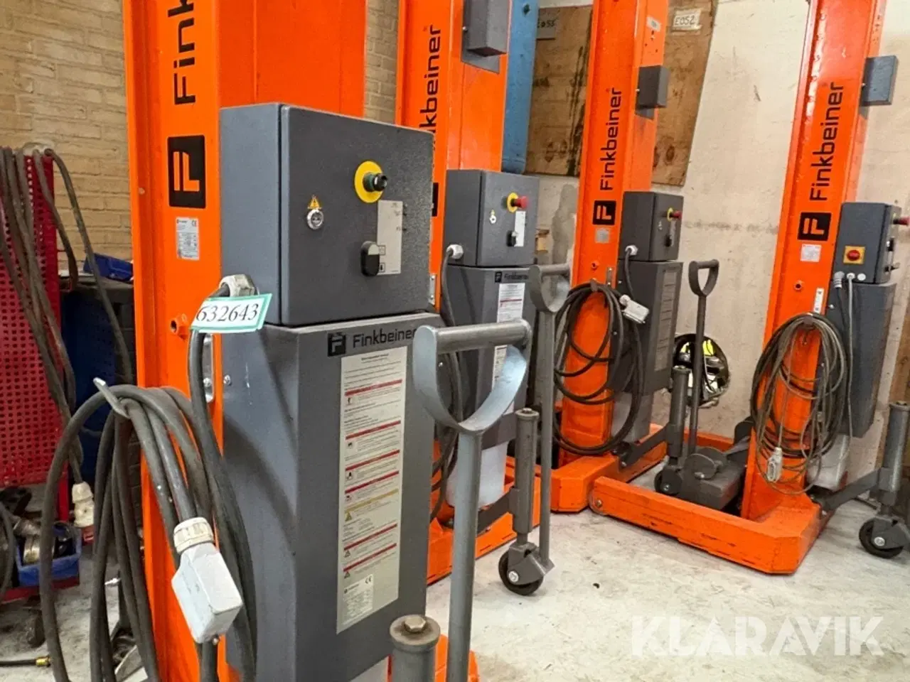 Billede 4 - Mobil søjleløftesystem 30 ton Finkbeiner EHB707V11 4 søjler